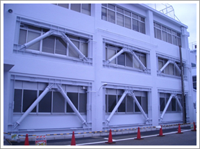 某工場耐震改修工事 在来鉄骨ブレース工法