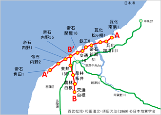 図2　新潟水溶性天然ガス田の坑井位置図